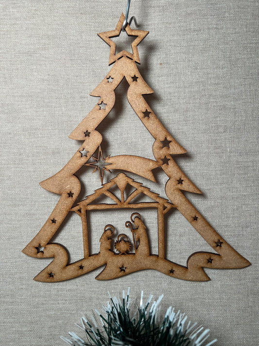 Árvore Decorativa com Presépio