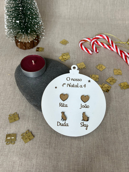 Bola de Natal - Primeiro Natal a 4