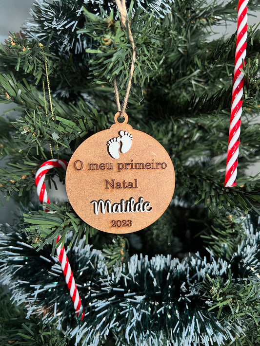 Bola de Natal - "O meu Primeiro Natal"
