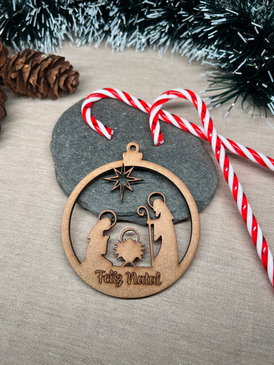 Bola de Natal - Presépio