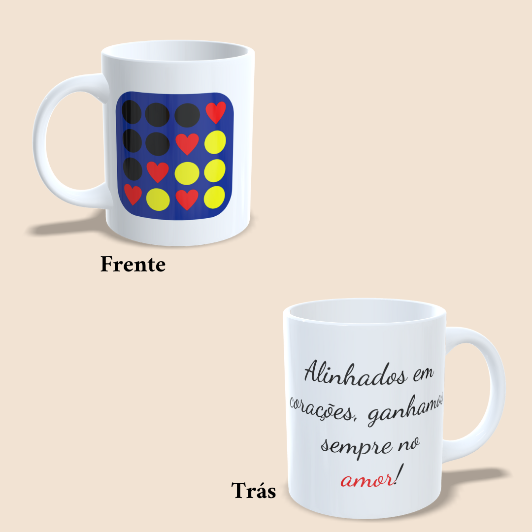 Caneca - Corações em Linha