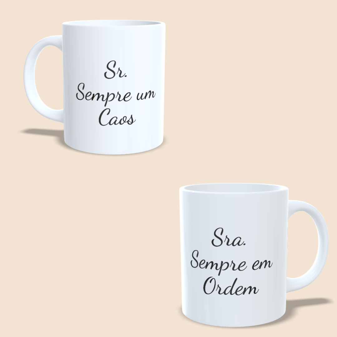 Caneca Conjunto - Frase