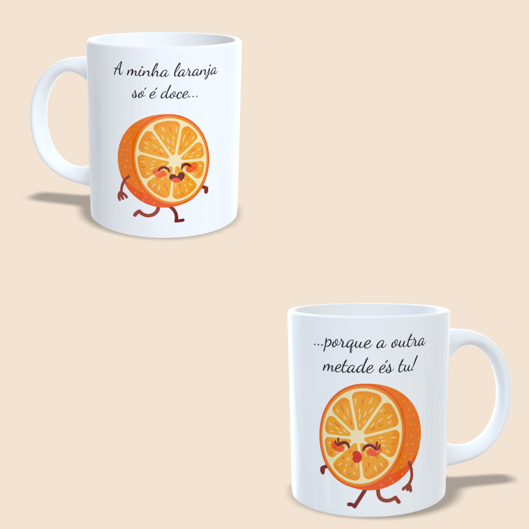 Caneca Conjunto - Laranja