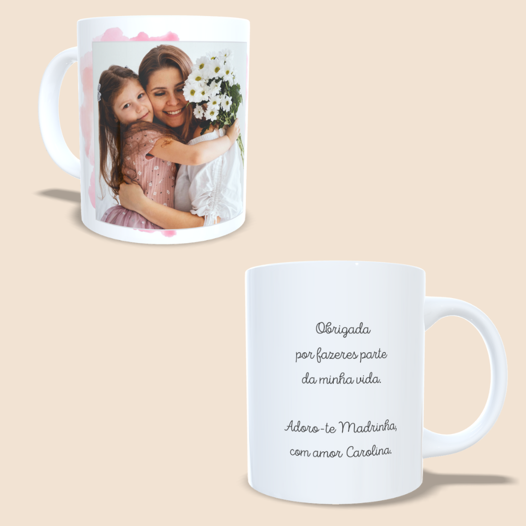 Caneca com 1 foto Madrinha