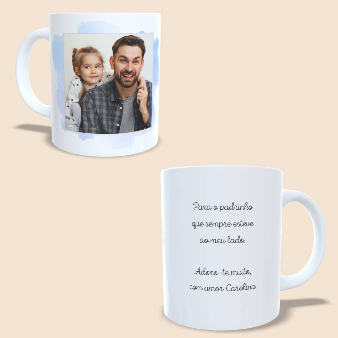 Caneca com 1 foto Padrinho