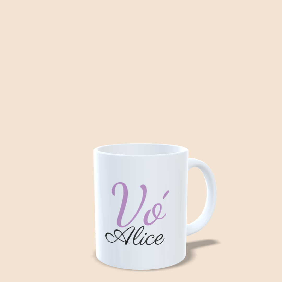 Caneca com Grau de Parentesco e Nome