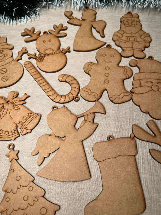 Conjunto 12 enfeites para Árvore de Natal