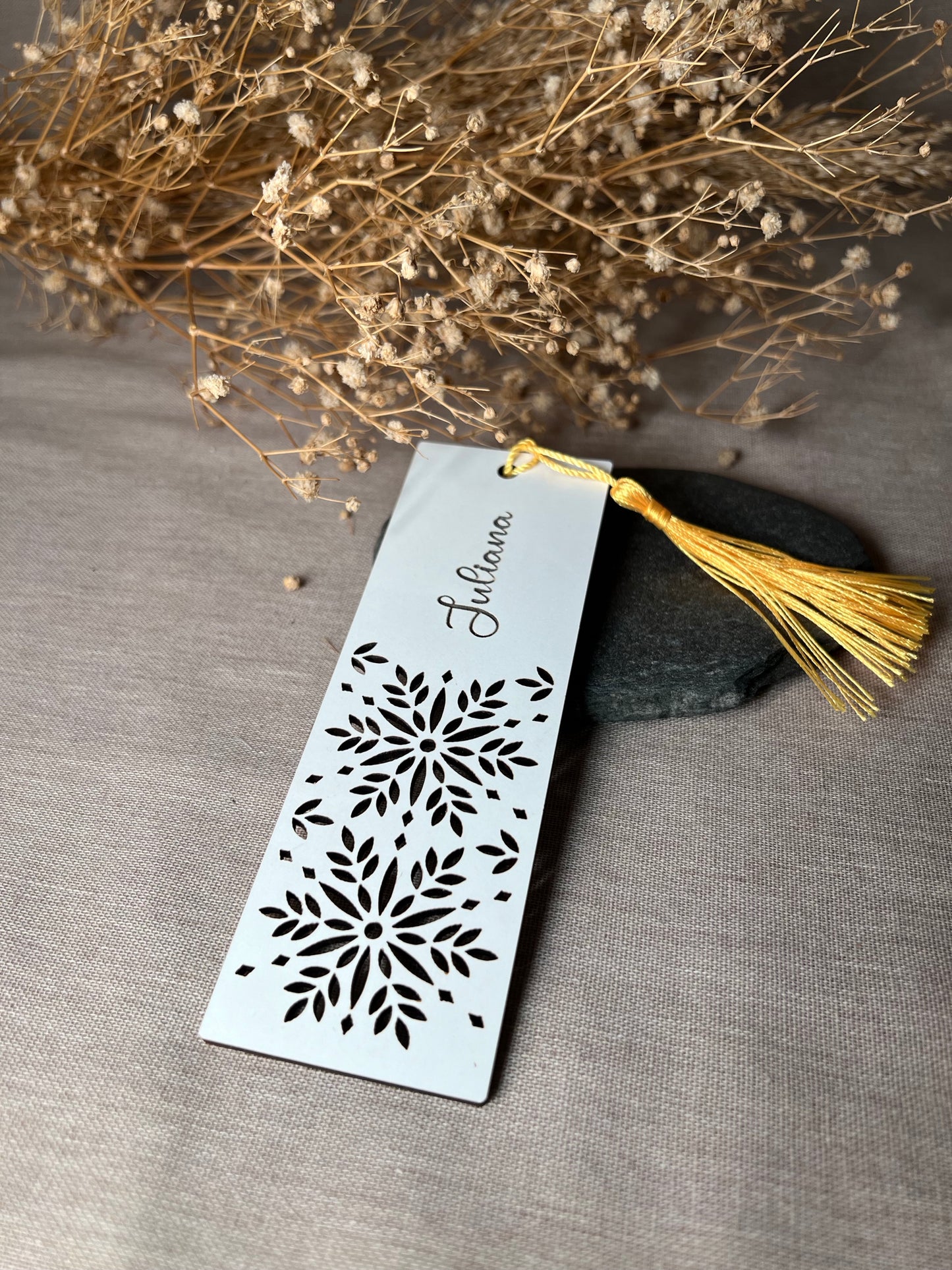 Bookmark with pattern and personalized name