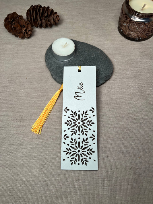 Marcador de Livro com padrão e nome personalizado