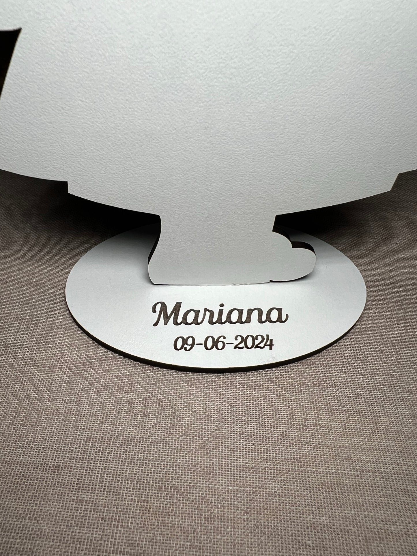 Anjo Decorativo Menina com Suporte de Vela Personalizável
