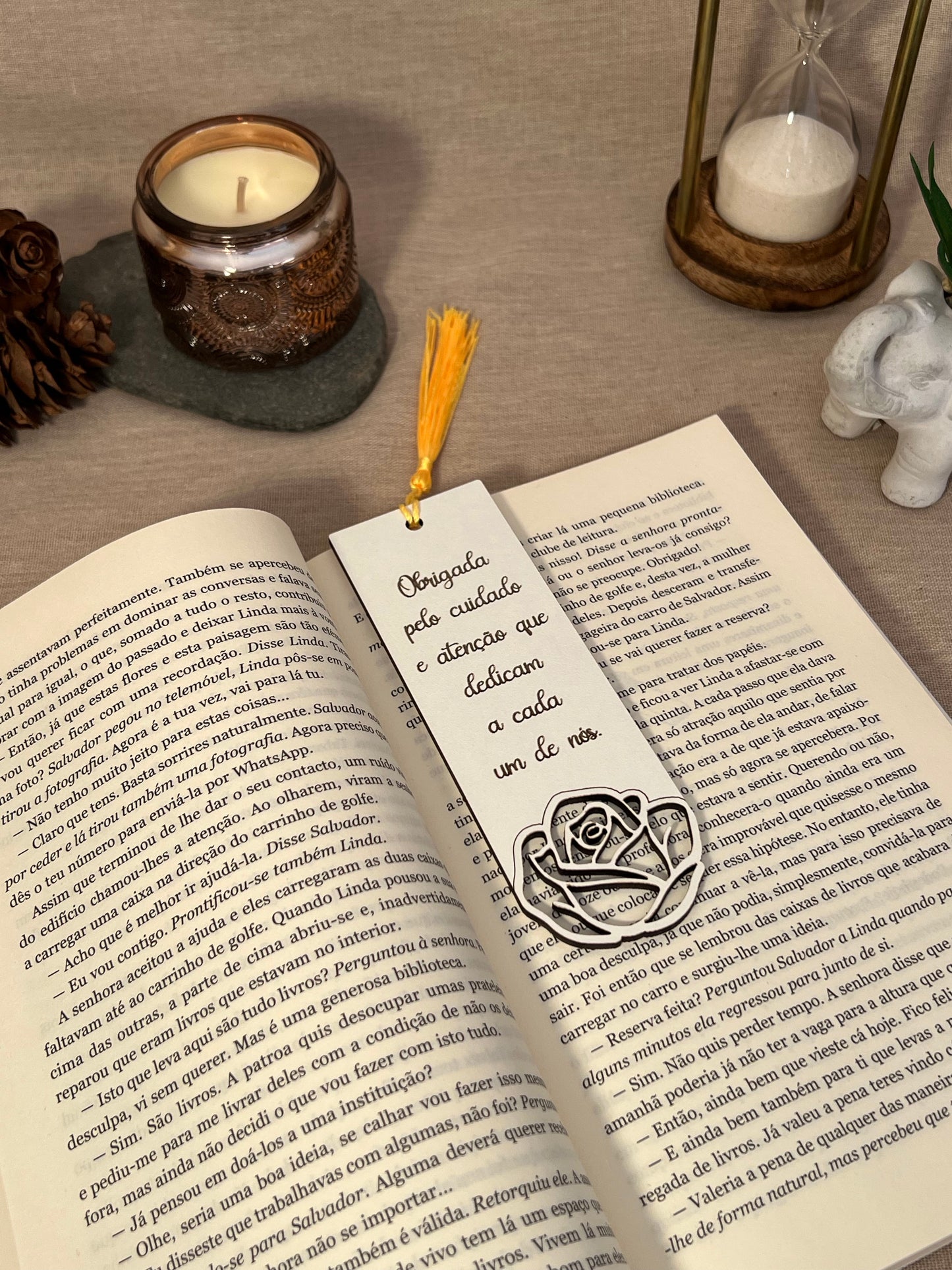Marcador de Livro com Dedicatória para Auxiliar