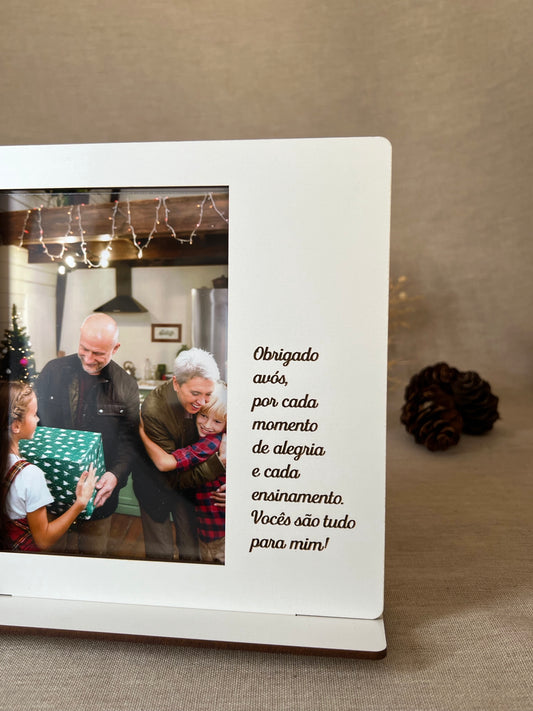Moldura com Dedicatória para Avós