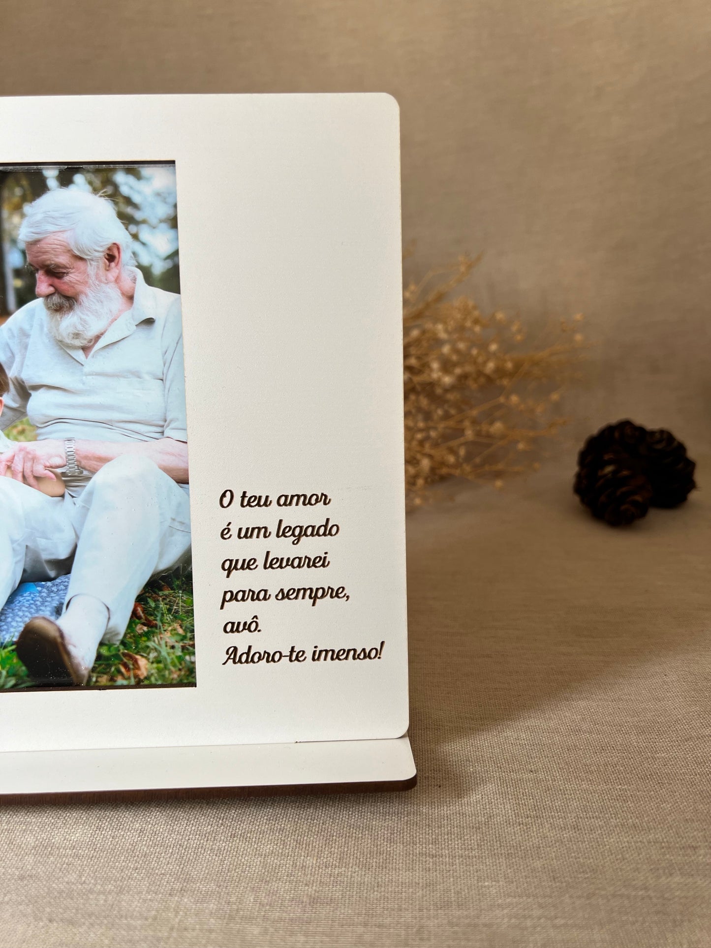 Moldura com Dedicatória para Avô