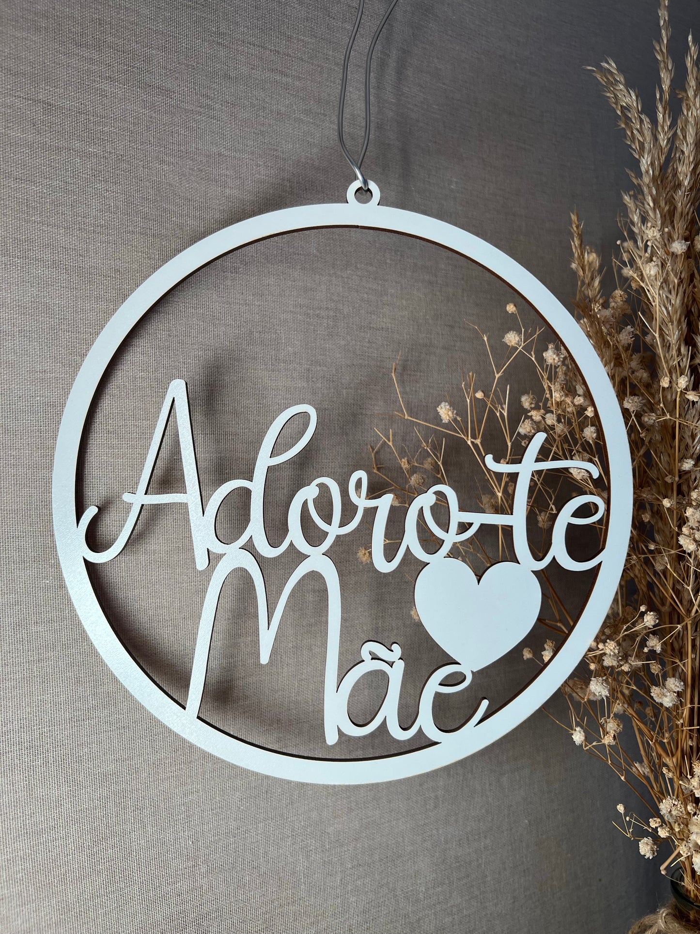 Bola Decorativa "Adoro-te Mãe"