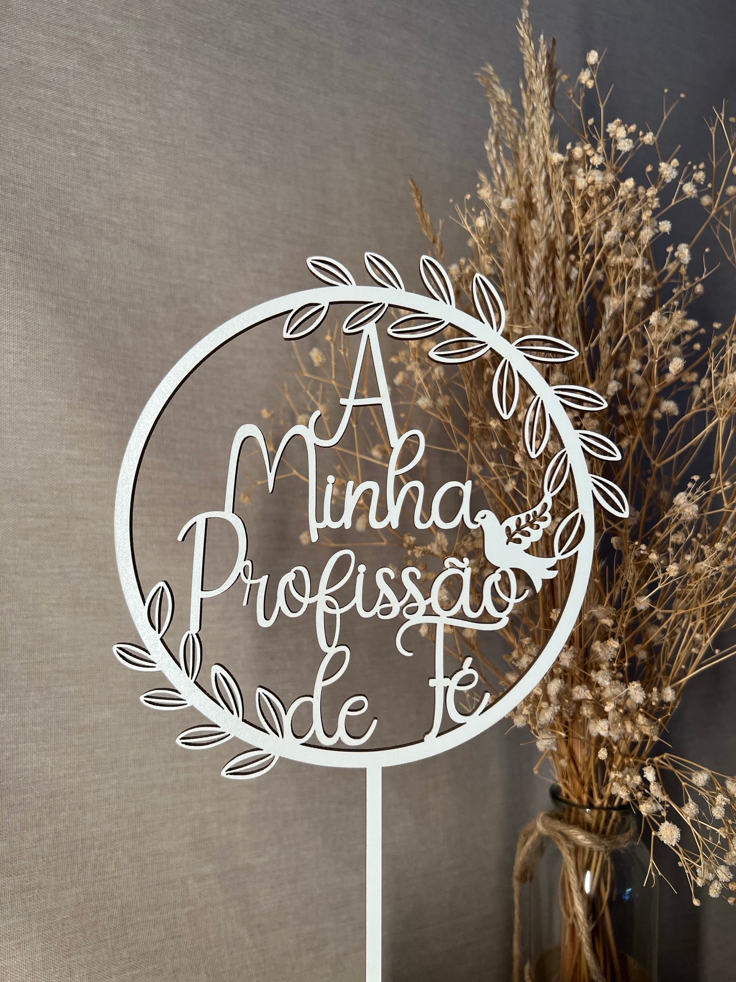 Topo de Bolo "A minha Profissão de Fé"
