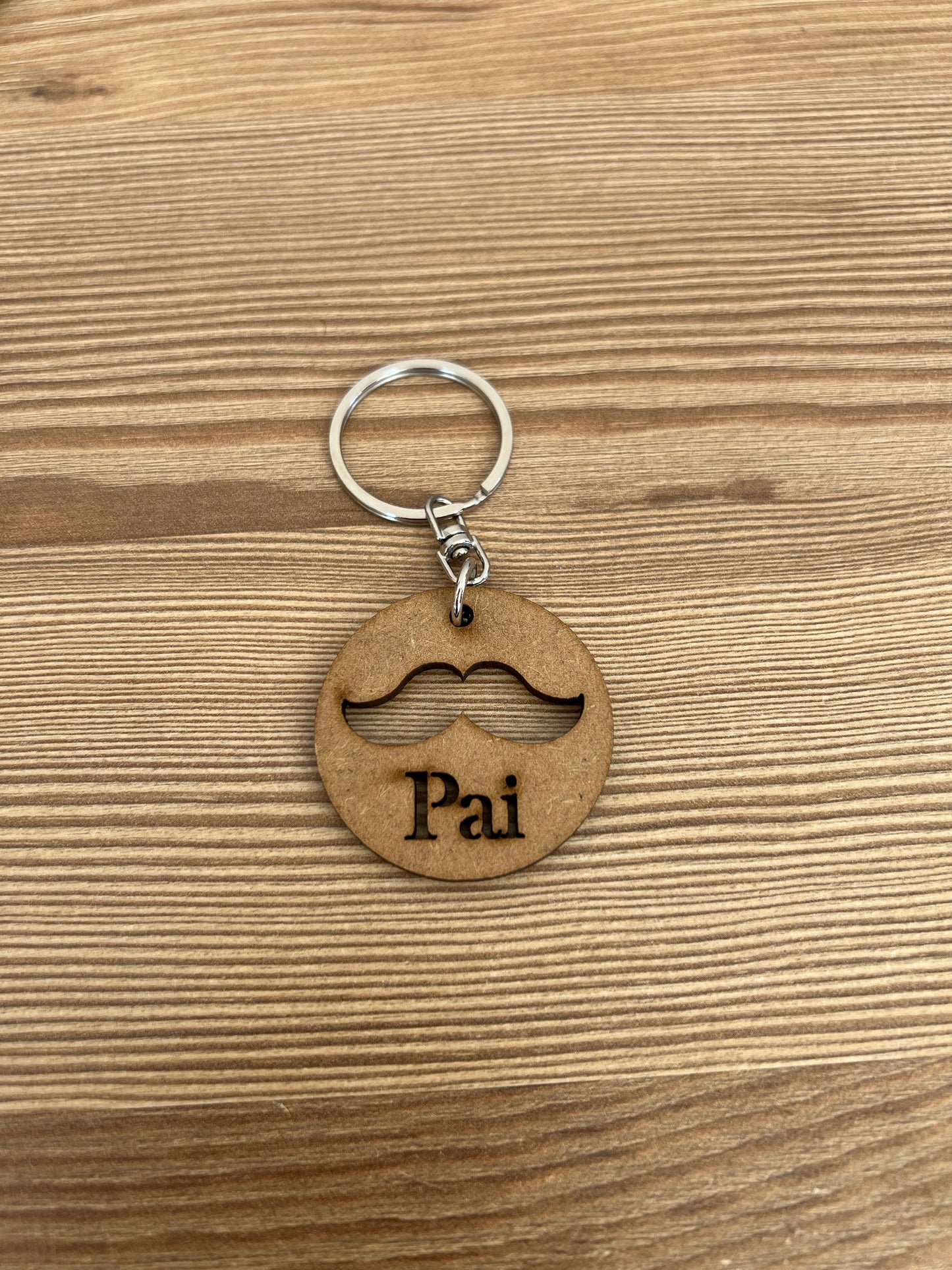 "Father Mustache" Keychain
