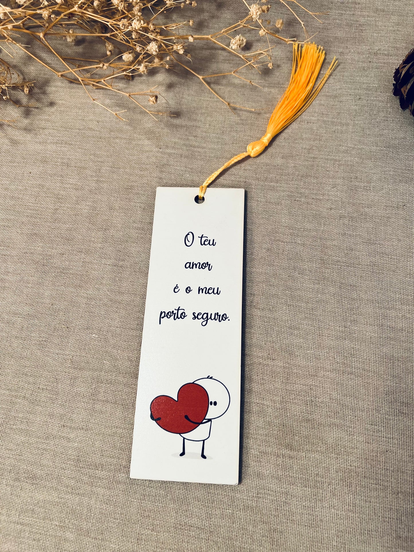 Marcador de Livro com Frase