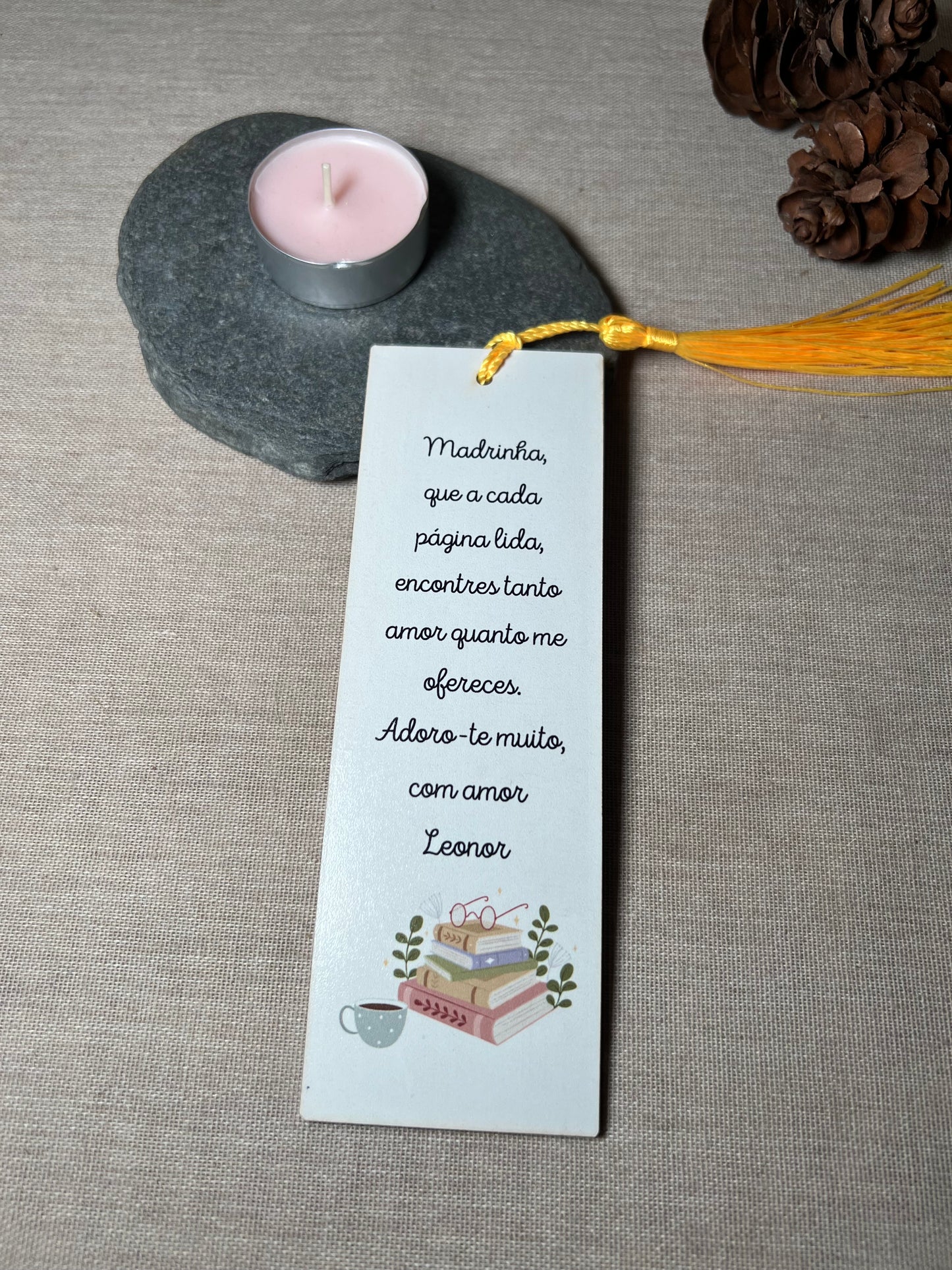 Marcador de Livro com Frase Madrinha
