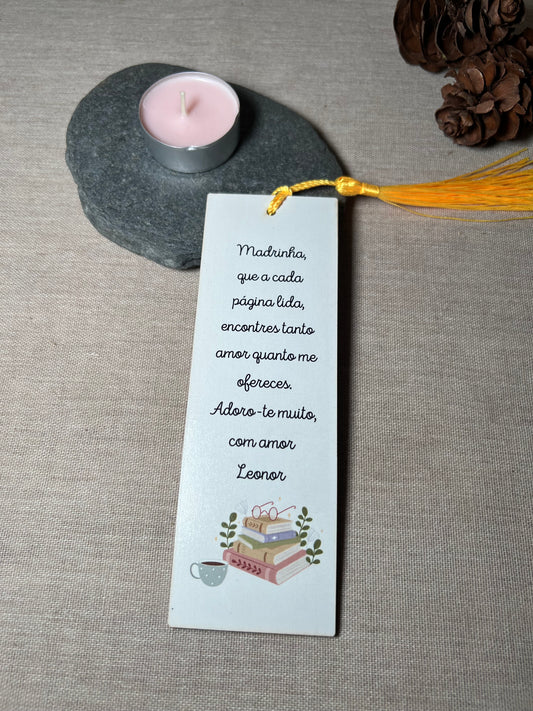 Marcador de Livro com Frase Madrinha