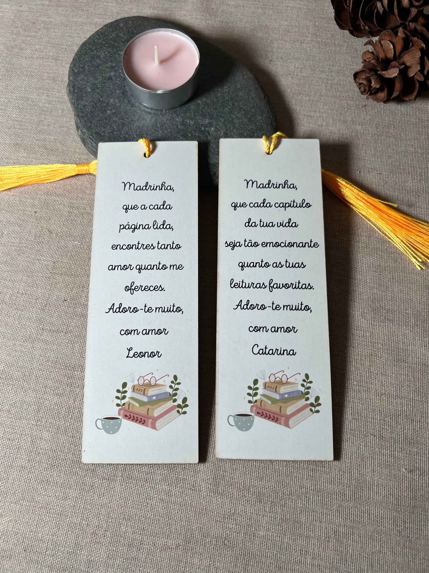 Marcador de Livro com Frase Madrinha