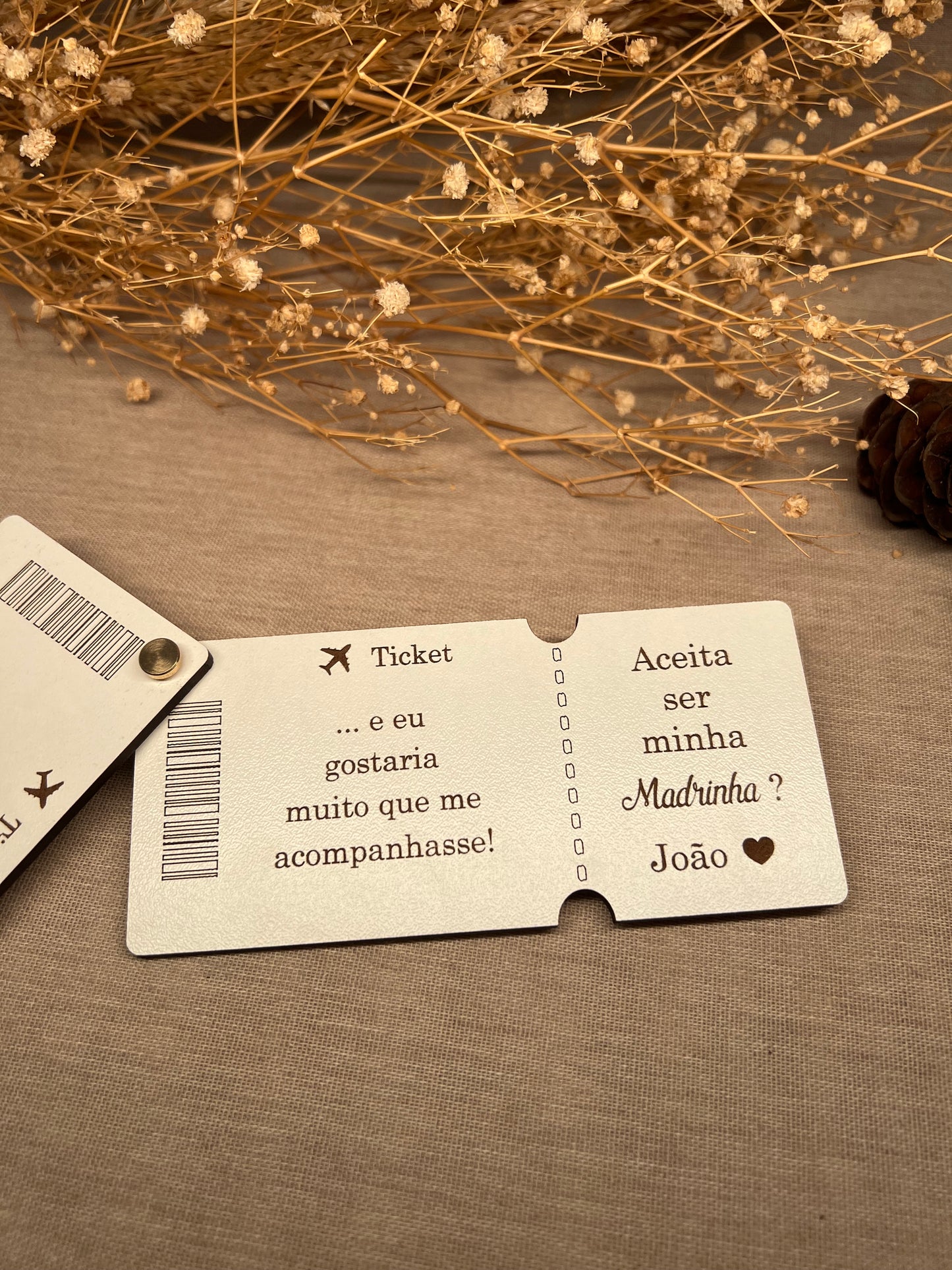 Bilhete de Avião Madrinha