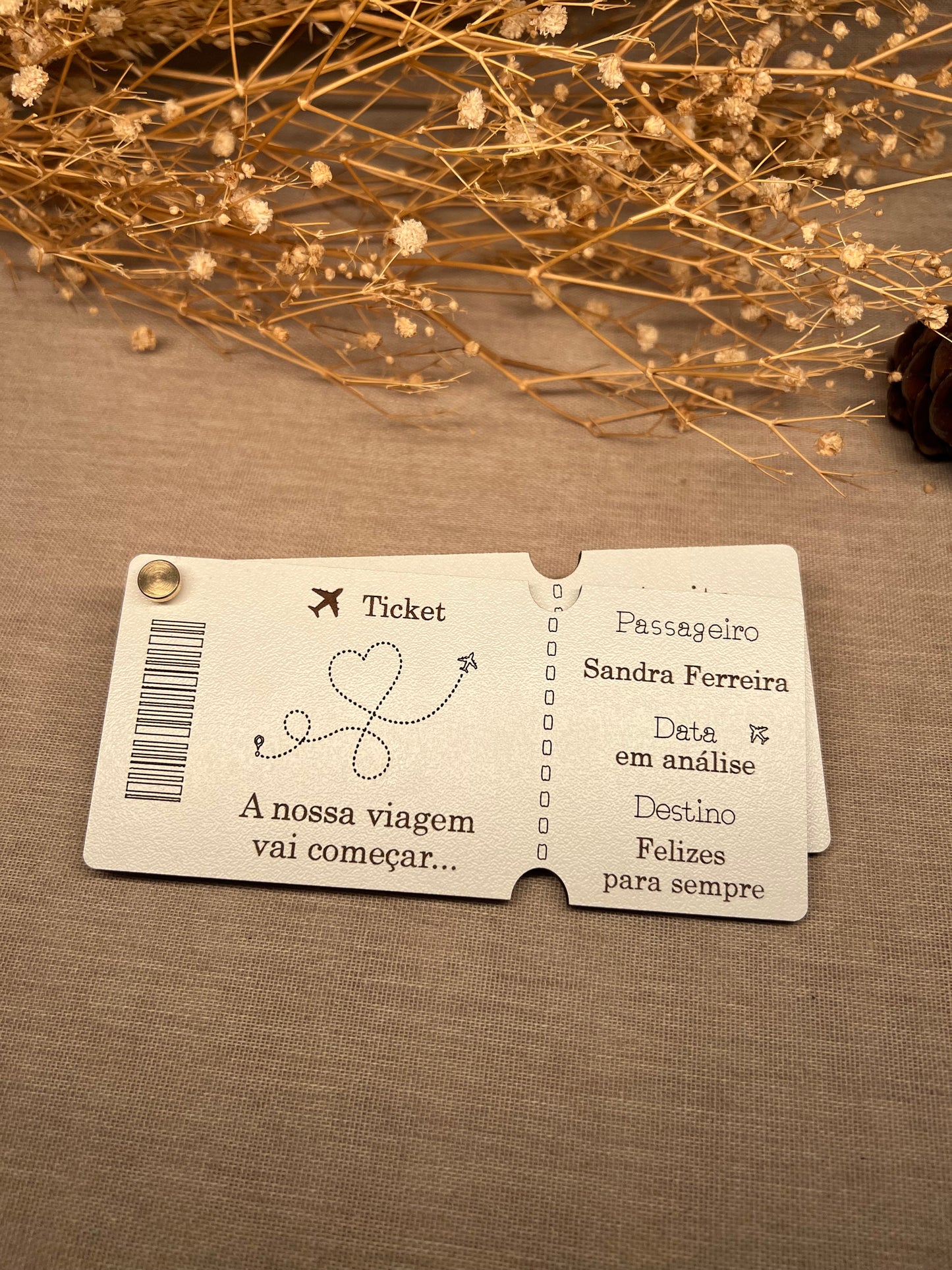 Bilhete de Avião Madrinha