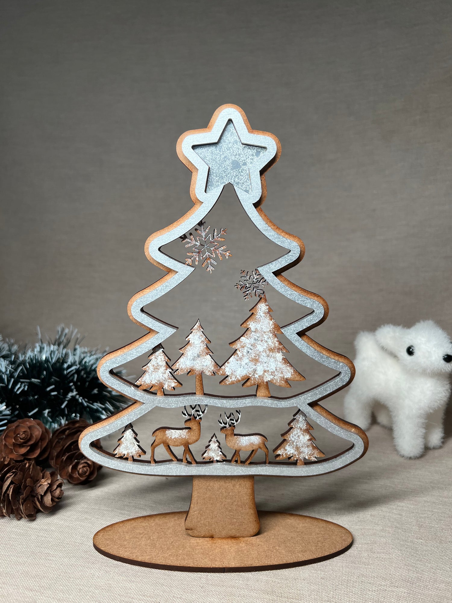 Árvore Decorativa Pintada