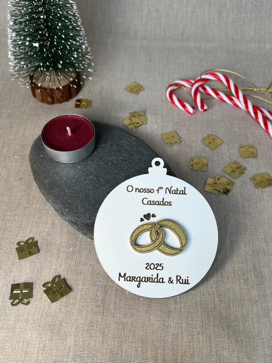 Bola de Natal - 1º Natal Casados 