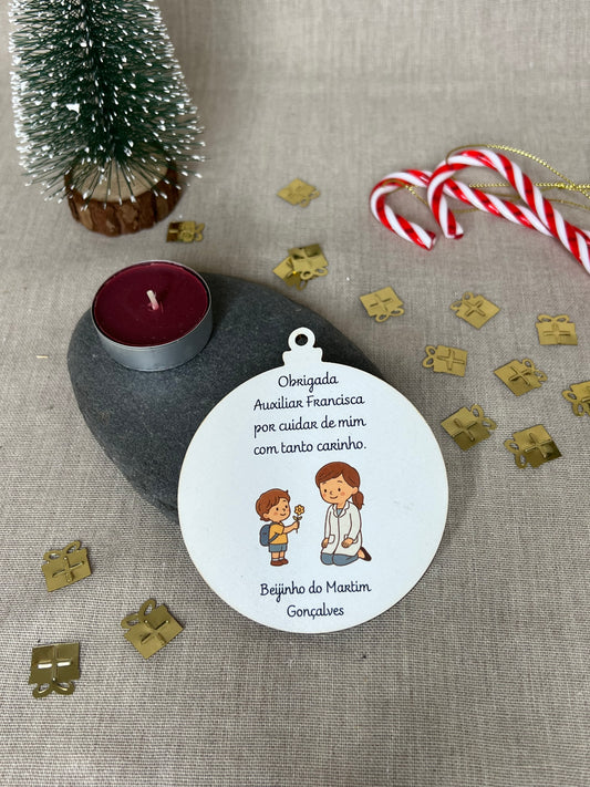 Bola de Natal - Agradecimento 