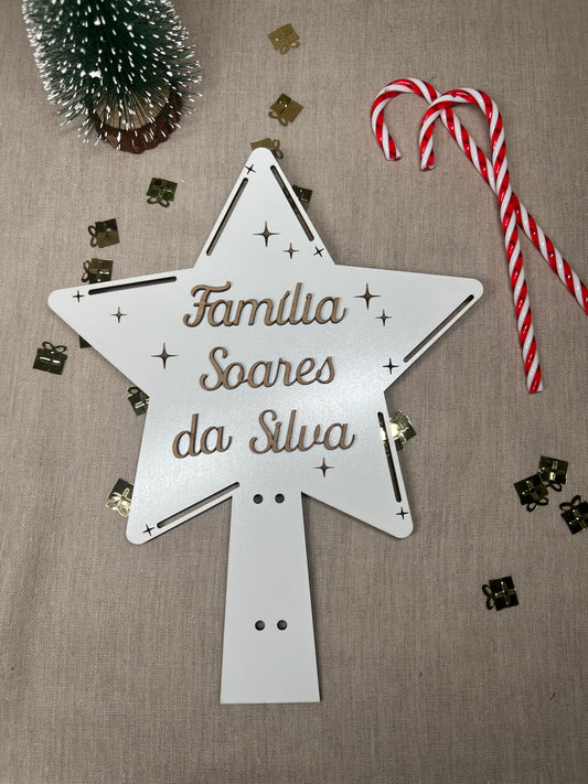 Estrela de Pinheiro Personalizada
