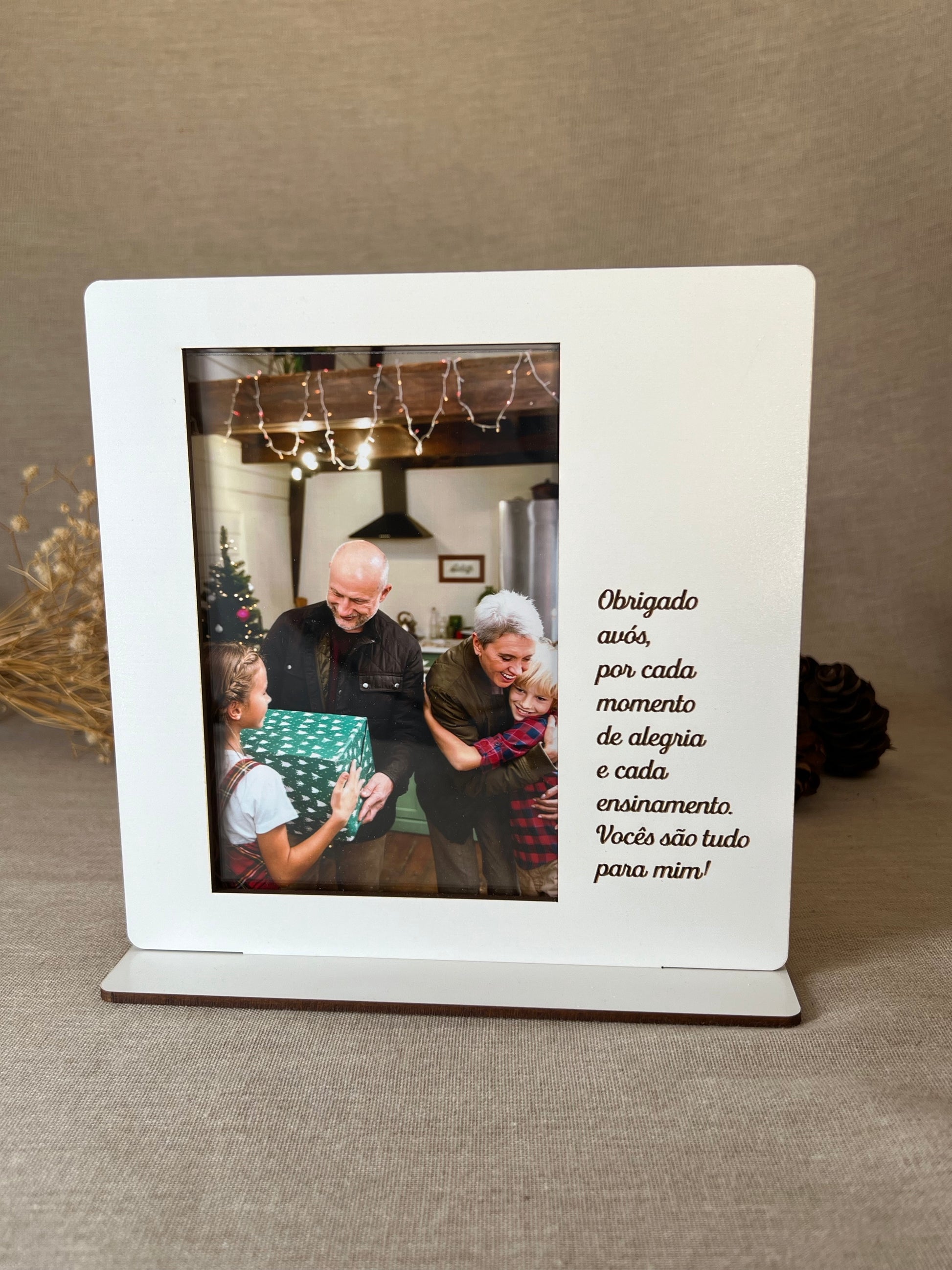 Moldura com Dedicatória para Avós