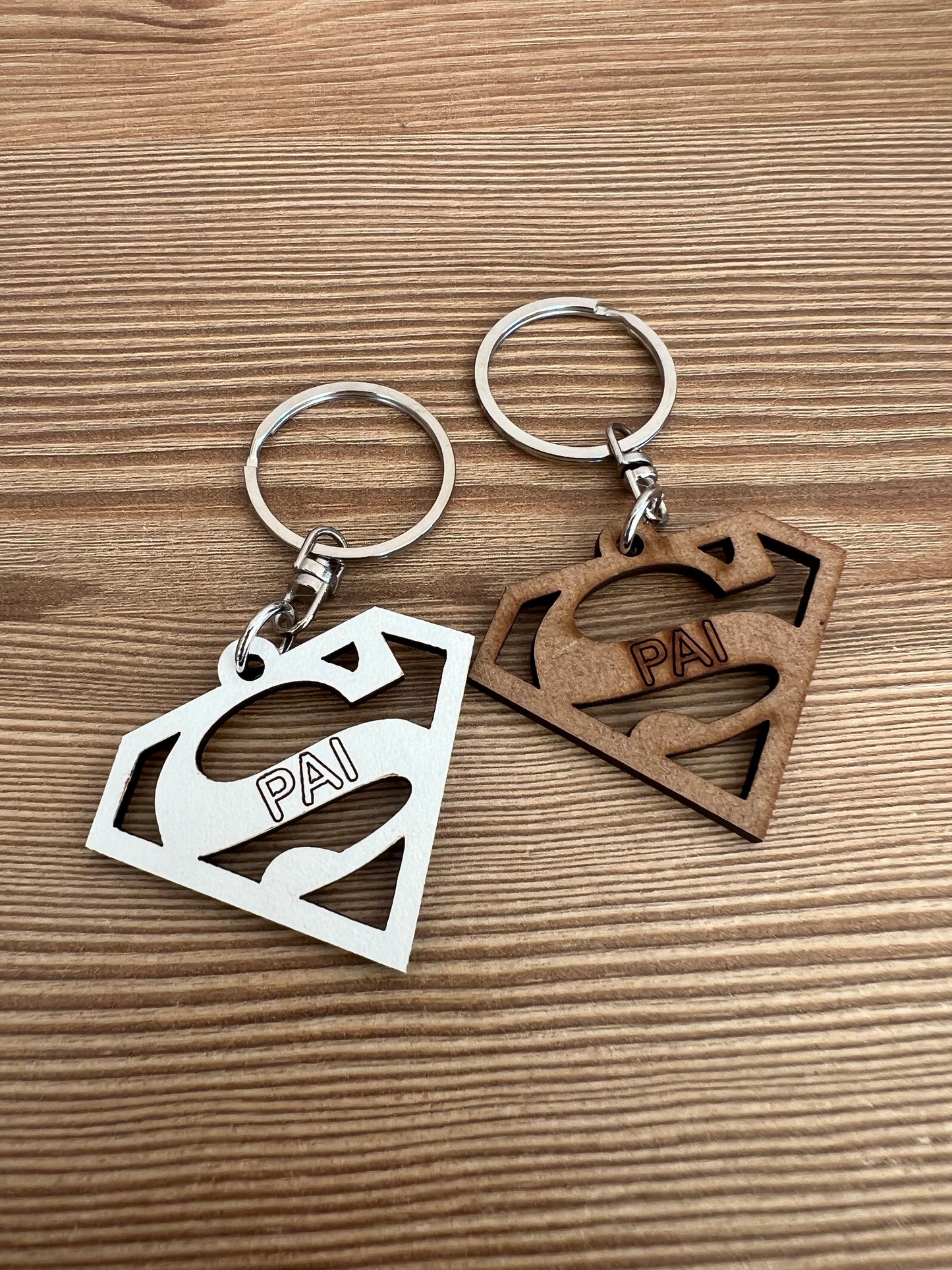 "Super Dad" Keychain